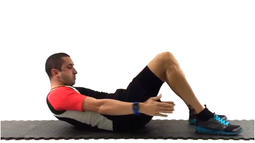 Ejercicio: Torsion lateral hacia tobillos