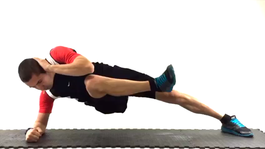 Ejercicio: Abdominal en placha lateral
