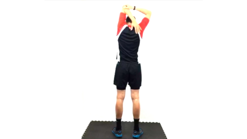 Ejercicio: Estiramiento Dorsal y triceps