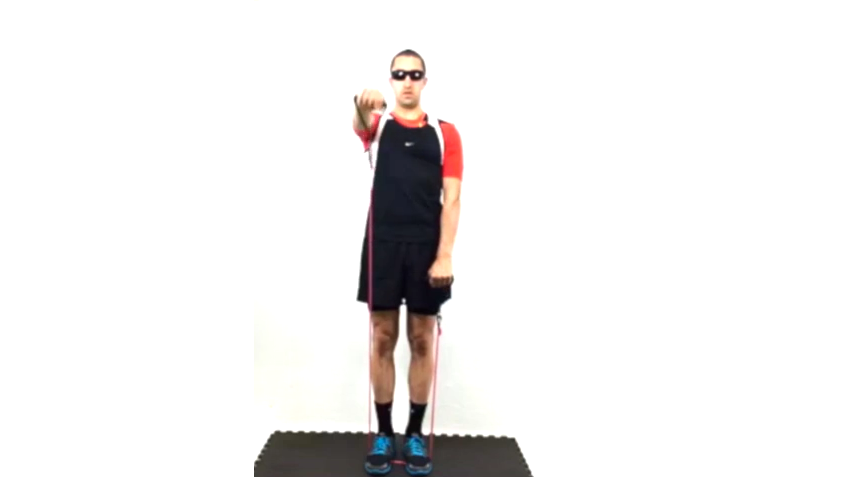 Ejercicio: Elevacion hombro gomas